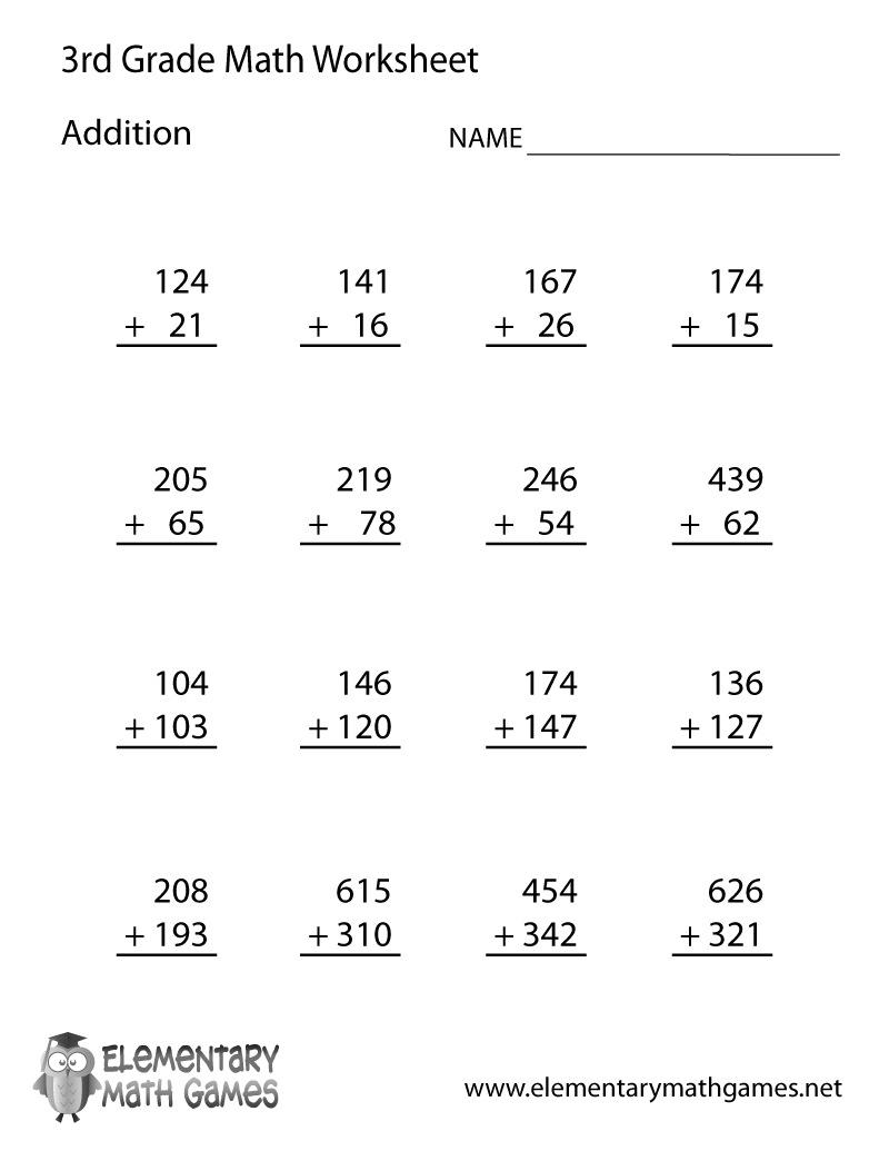 Get Free Printable Math Worksheets For 3Rd Grade Word Problems Pics